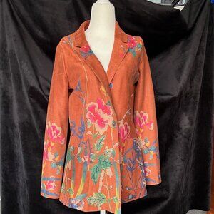 French Dressing Jeans Small Faux Suede Blazer
